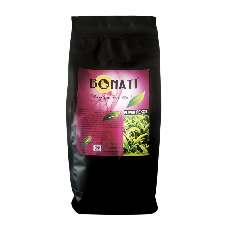 BONATI Super Pekoe Ceylon black tea loose leaf 500g
