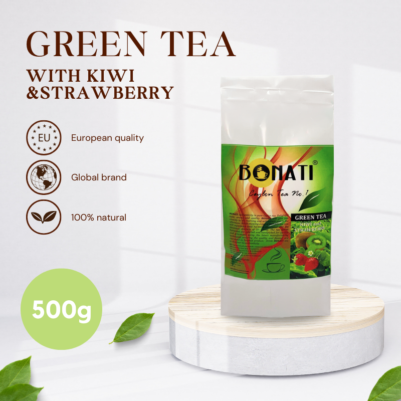 BONATI GREEN TEA WITH KIWI & STRAWBERRY - 500g
