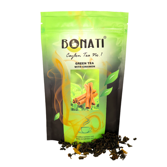 BONATI GREEN TEA WITH CINNAMON-100g