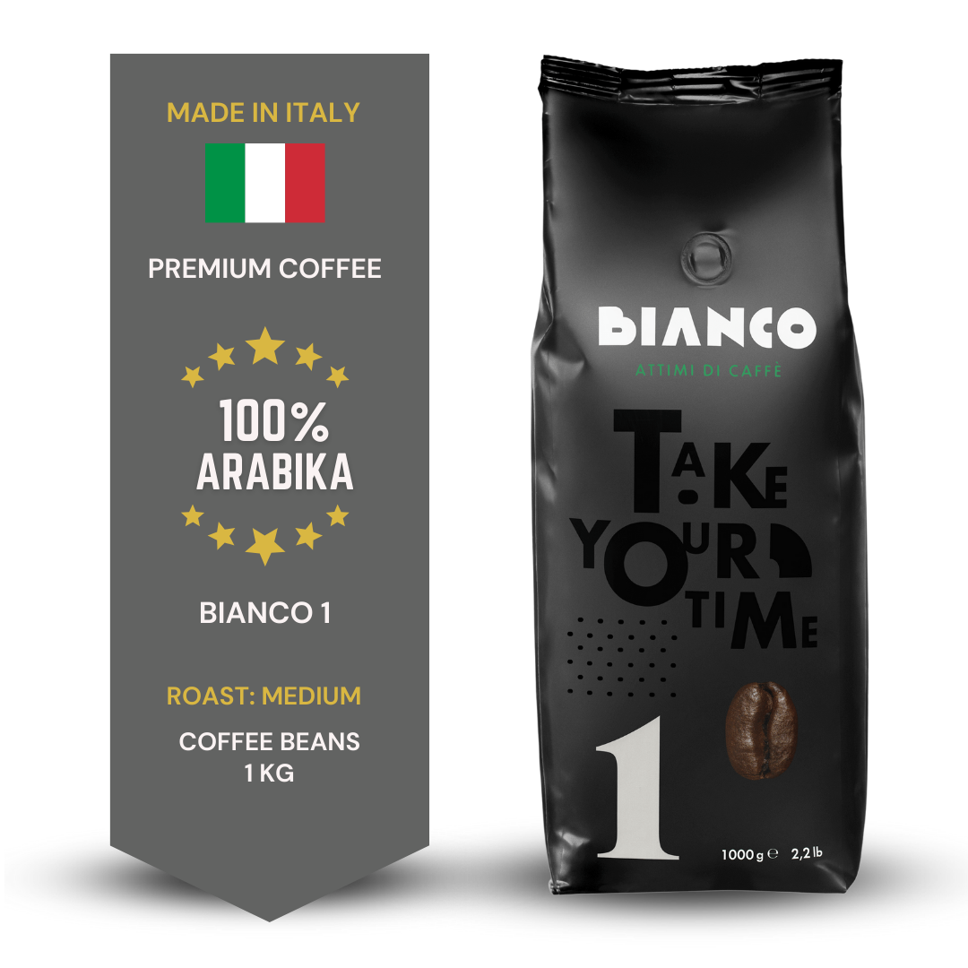 BIANCO 1 Italian coffee beans 100% Arabica medium roast 1kg
