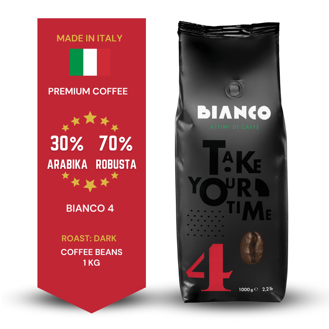 BIANCO 4 Italian coffee beans dark roast 1kg
