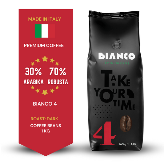 BIANCO 4 Italian coffee beans dark roast 1kg
