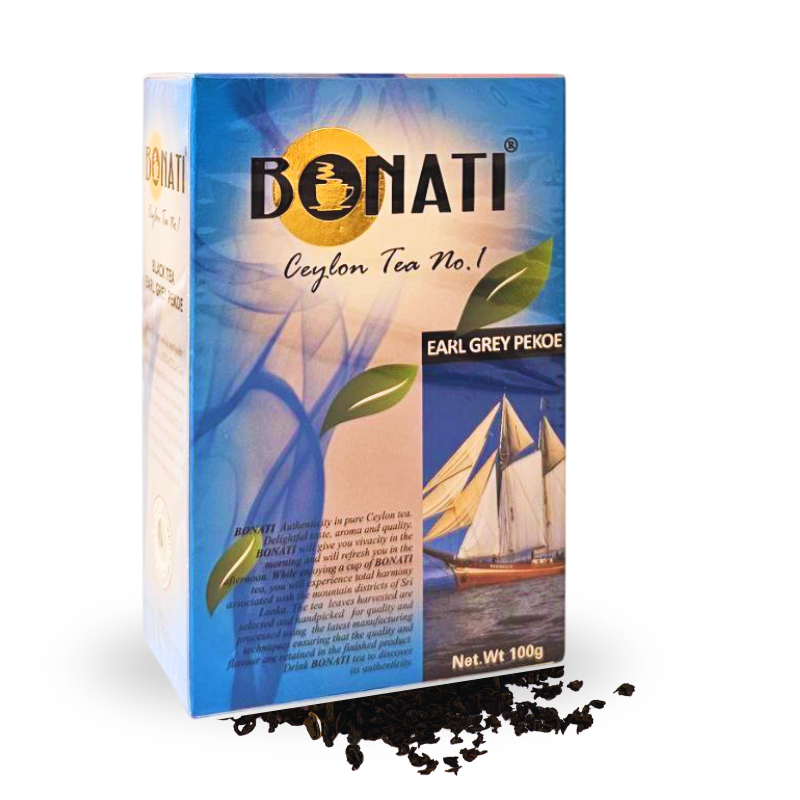 BONATI Earl Grey Pekoe Ceylon black tea loose leaf 100g
