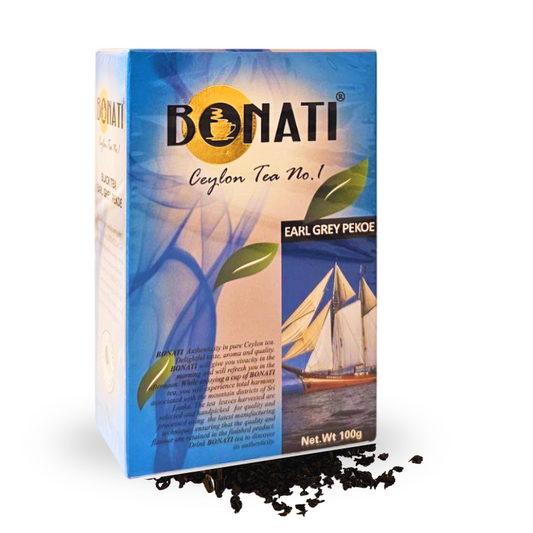 BONATI Earl Grey Pekoe Ceylon black tea loose leaf 100g
